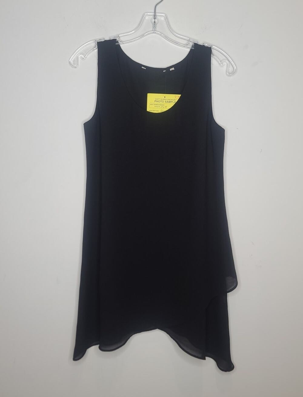 Soft Surroundings Celine black asymmetrical layered tank top - XS